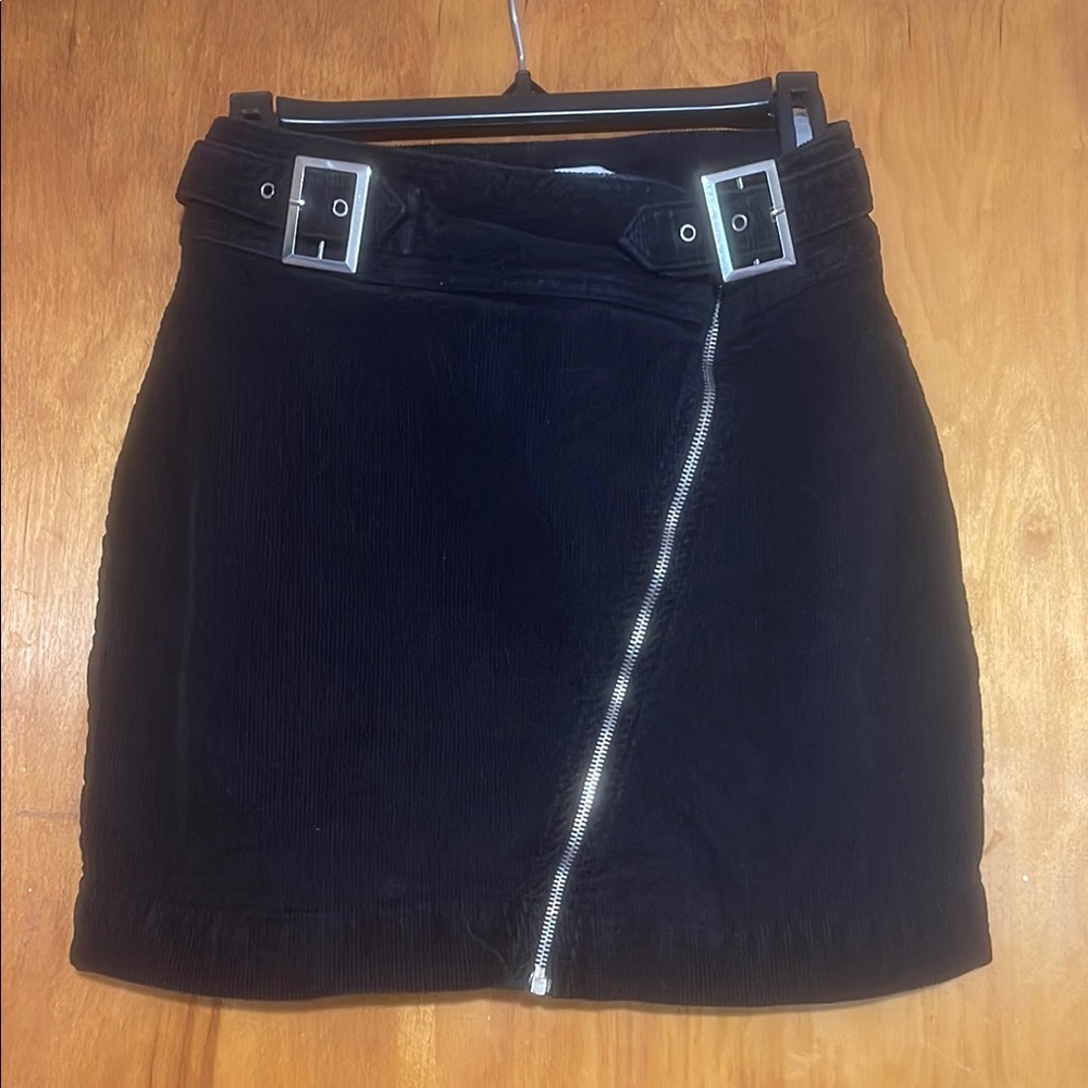 Urban Outfitters Black Asymmetrical Wrap Skirt